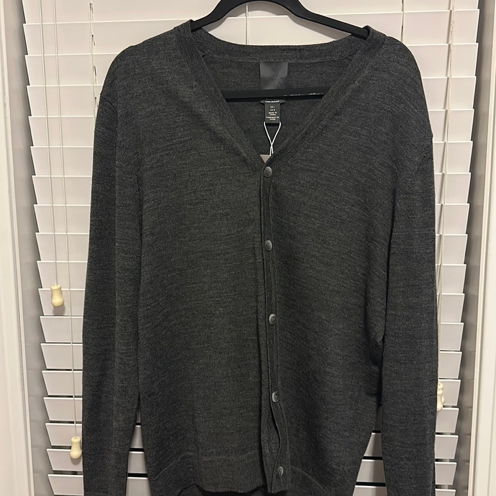 H&M Marino Wool Cardigan Sweater NWT L